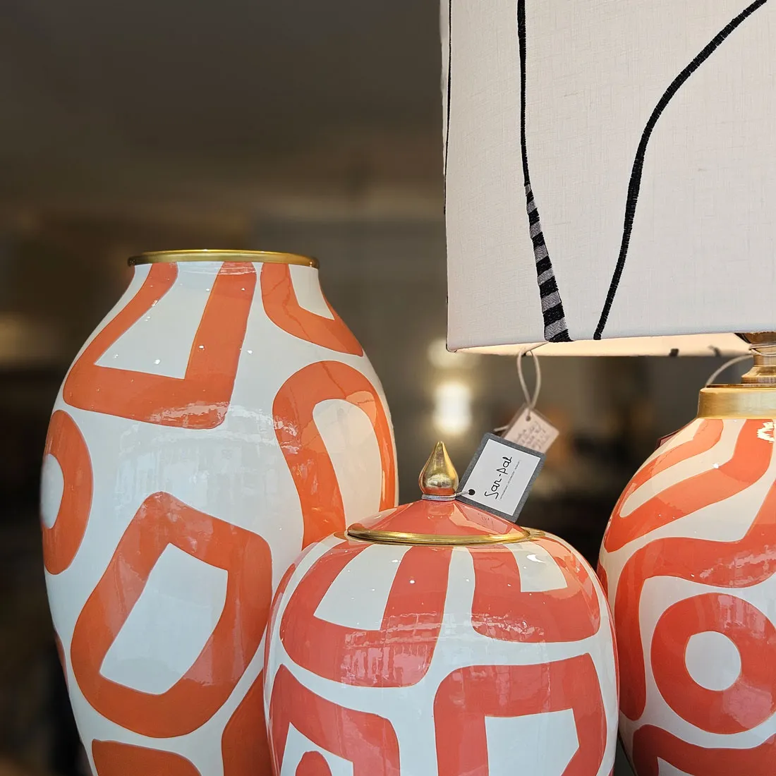 Tibor Tulum en naranja y blanco - Imagen 3