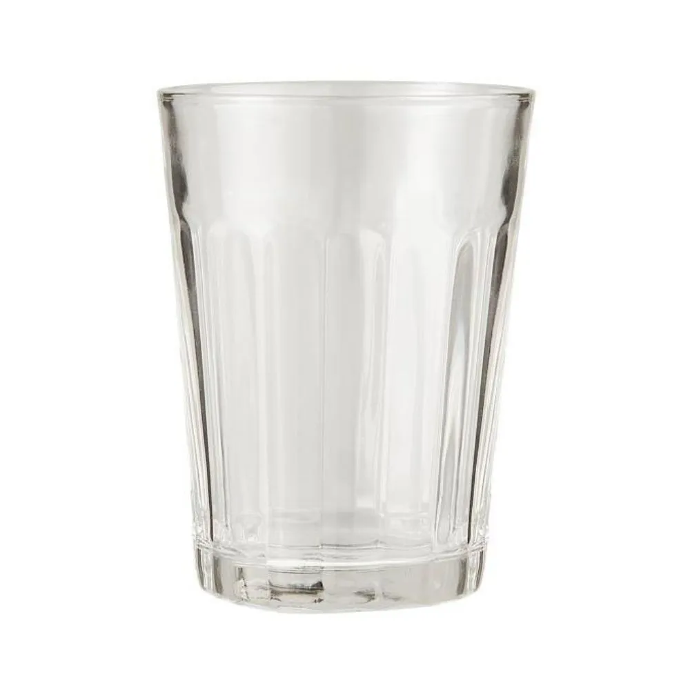 Vaso Glass de vidrio acanalado Crystal