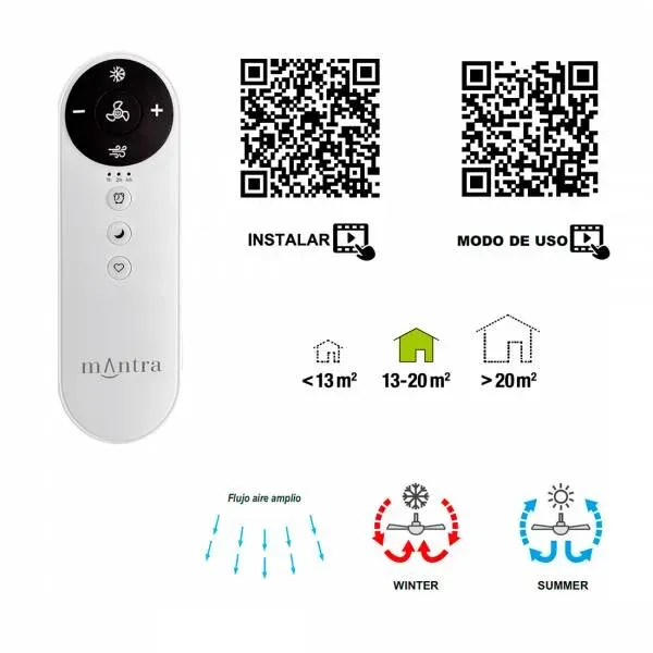Ventilador de Techo Ipanema III – Sin Luz, Aspas de acrílico y Motor DC Silencioso - Imagen 3
