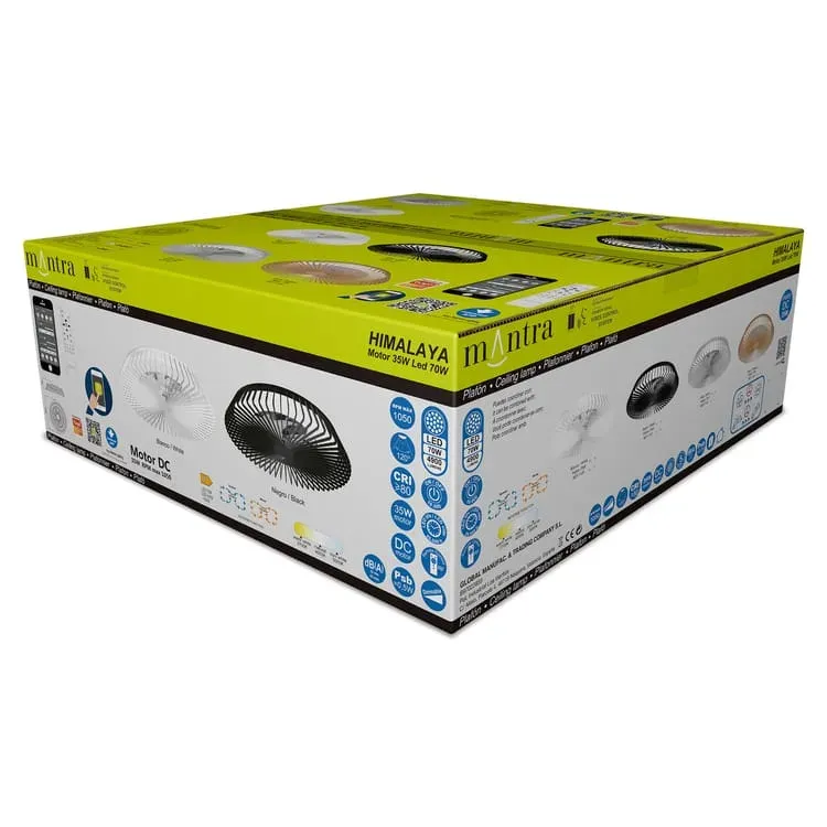 Ventilador de Techo Himalaya y Himalaya Mini – Plafón LED con Aspas Ocultas, Control por Voz y Motor DC - Imagen 9