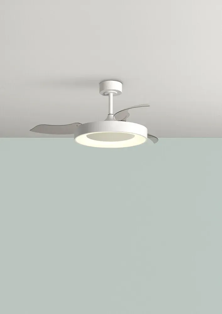 Ventilador de Techo DC Retráctil Lisboa Blanco con LED Regulable – Modelos Estándar y Mini - Imagen 6
