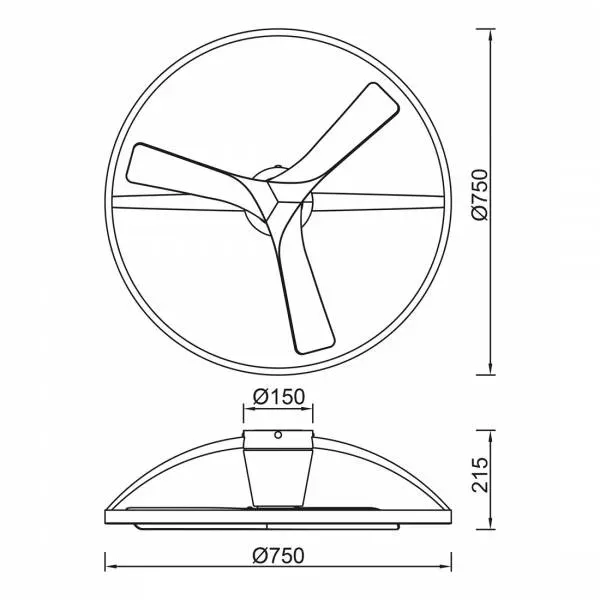 Ventilador de Techo Nepal II – Motor DC Silencioso, Luz LED Regulable y Control Inteligente - Imagen 3
