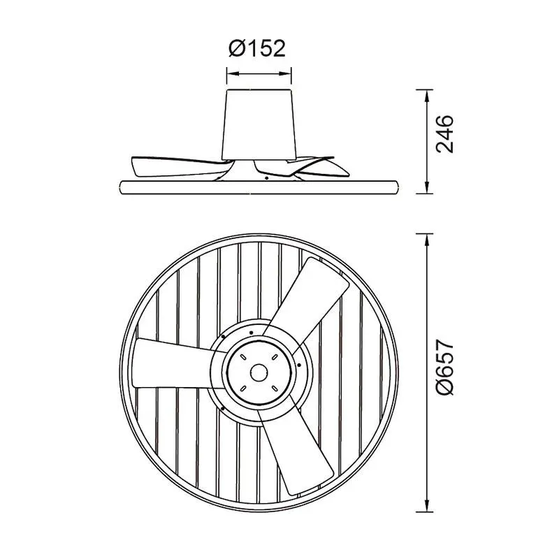 Ventilador de Techo Soho – Luz LED 45W Regulable, Motor DC Silencioso y Control por App - Imagen 6